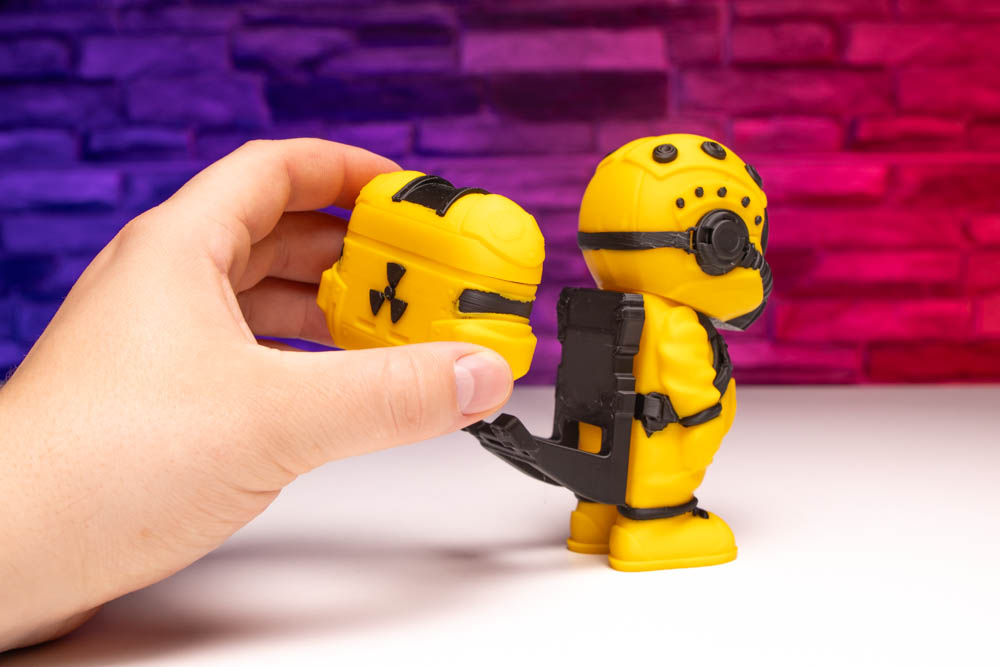 3D Print Multicolor Airpods Holder Radioactive Hazmat Suit STL for download