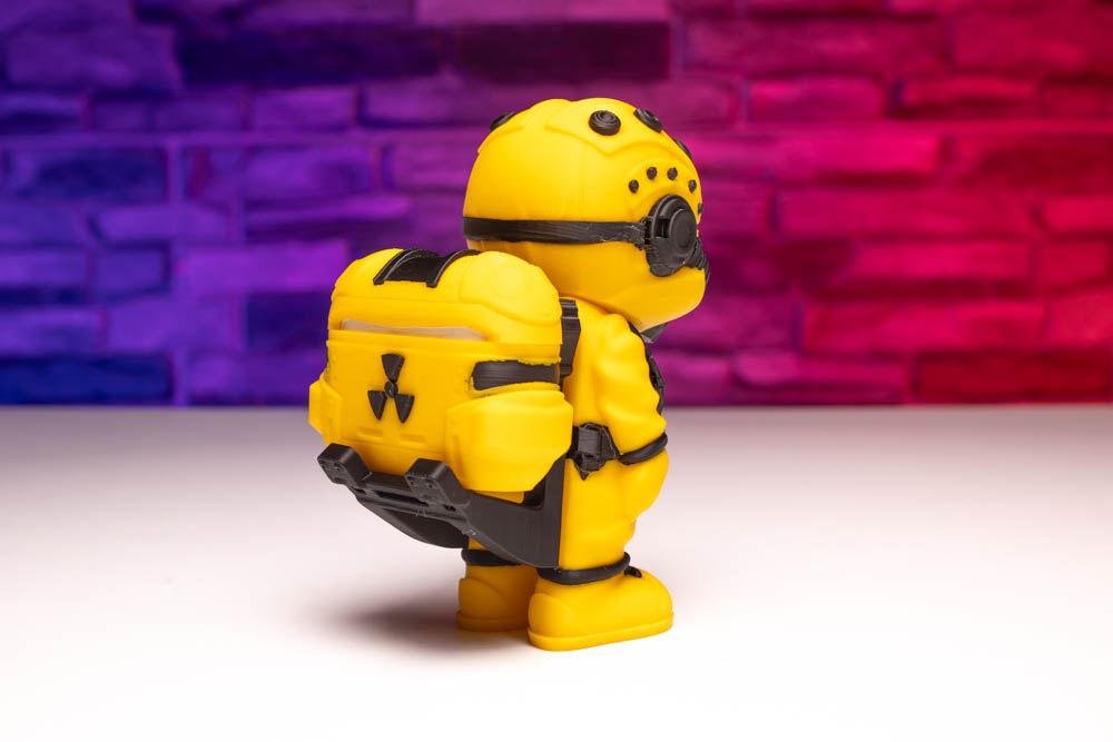 3D Print Multicolor Airpods Holder Radioactive Hazmat Suit STL for download