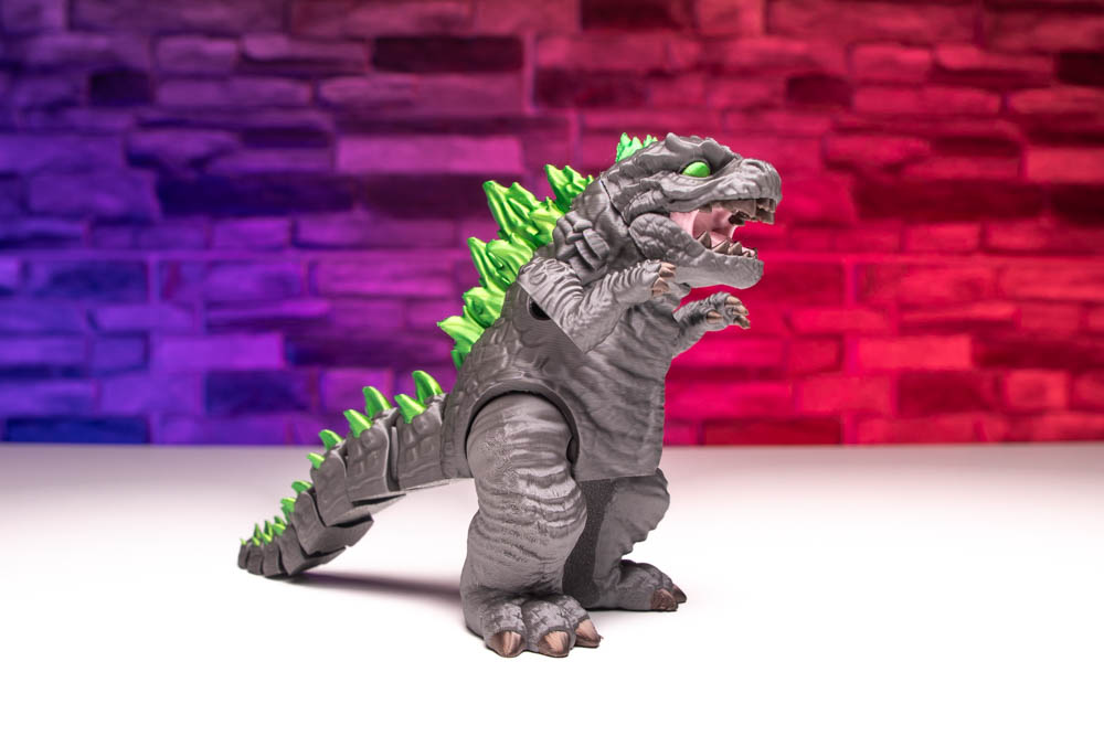 3D Print Multicolor Articulated Godzilla STL for download