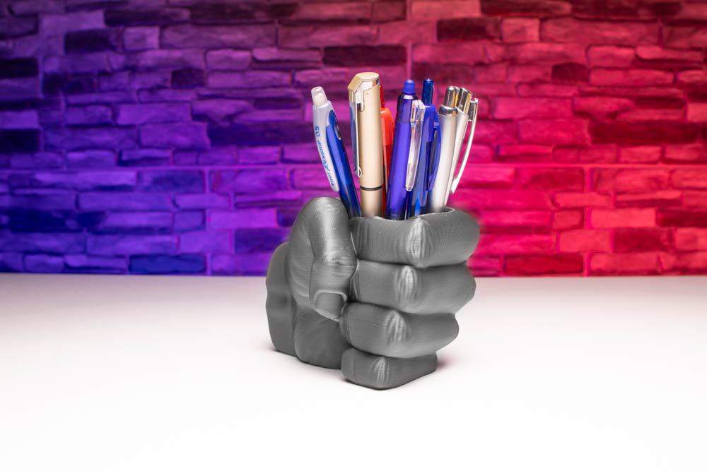 3D Print Giant Hand Pen Holder STL for download