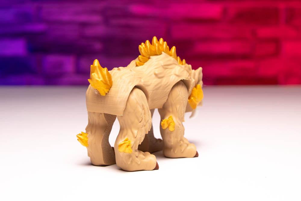 3D Print Multicolor Articulated Saber-toothed Tiger STL for download