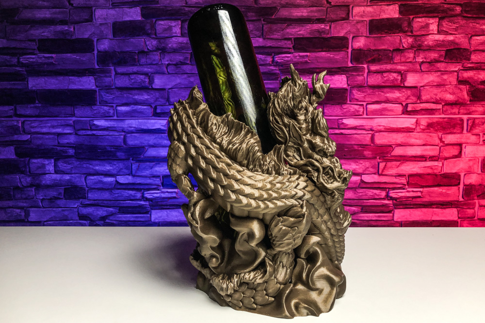 3D Print Chinese Dragon Wine Holder