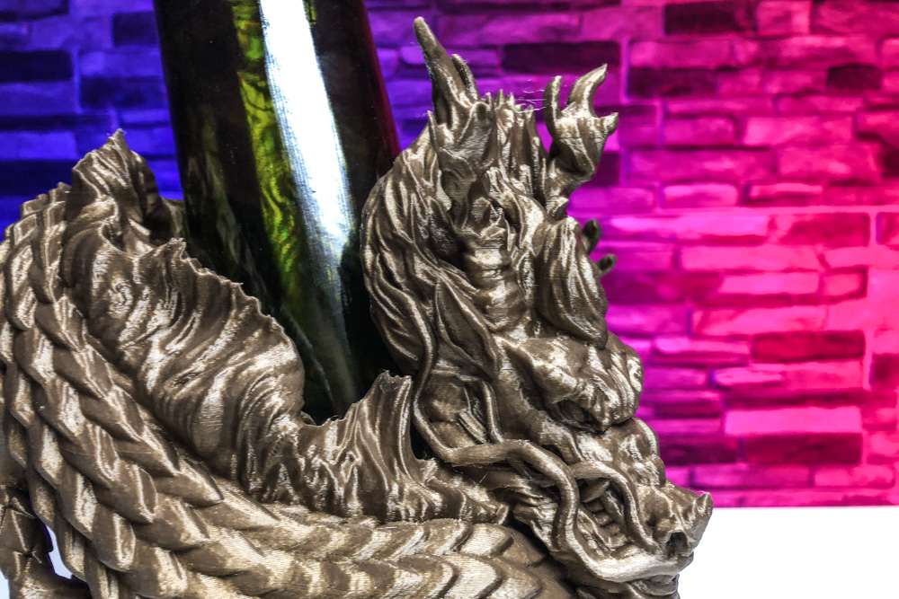 3D Printed Chinese Dragon Wine Holder