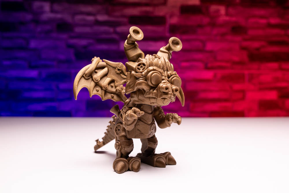 3D Print Articulated Metal Titan Dragon STL for download