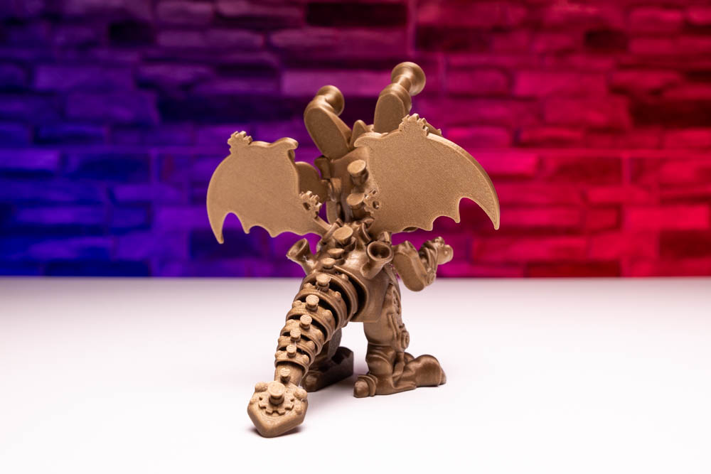 3D Print Articulated Metal Titan Dragon STL for download