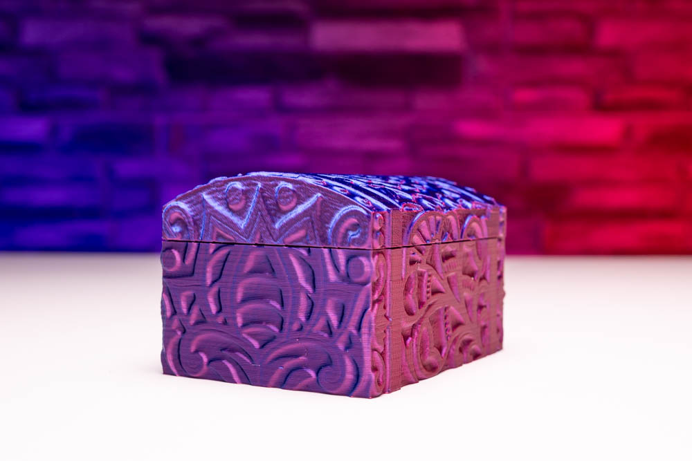 3D Printed Carved Jewellery Box STL for download