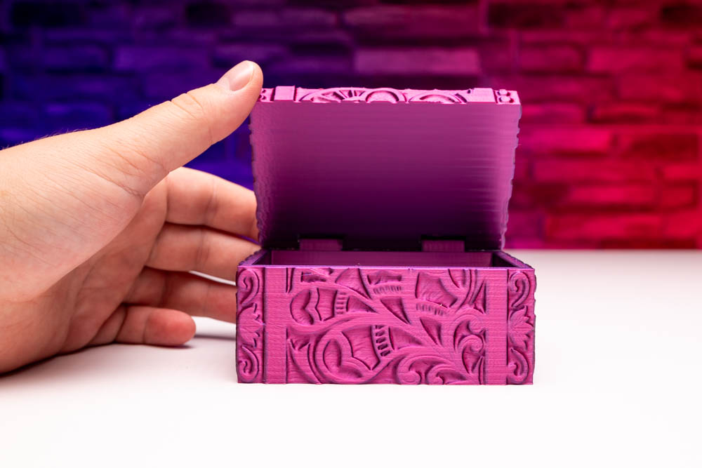 3D Print Carved Jewellery Box STL for download