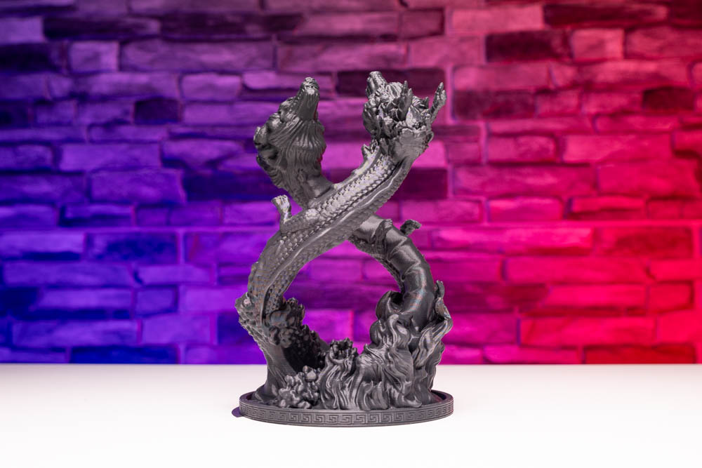 3D Print Carved Dragon Dance Incense Holder STL for download