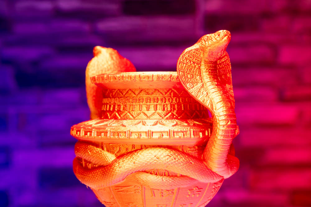 3D Print True Cobra Egyptian Vase STL for download