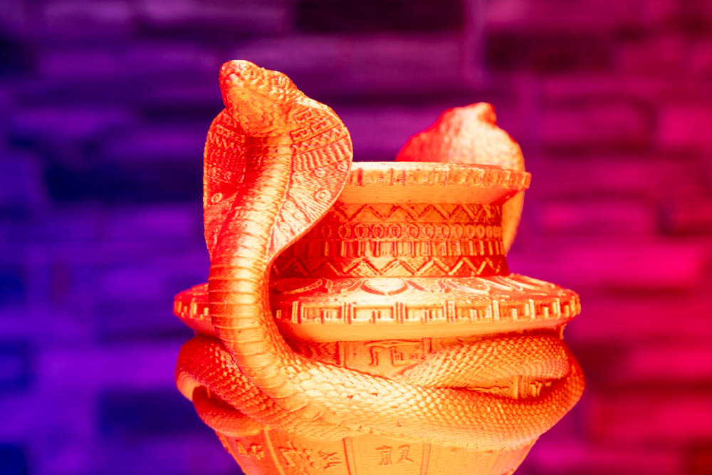 True Cobra Egyptian Vase