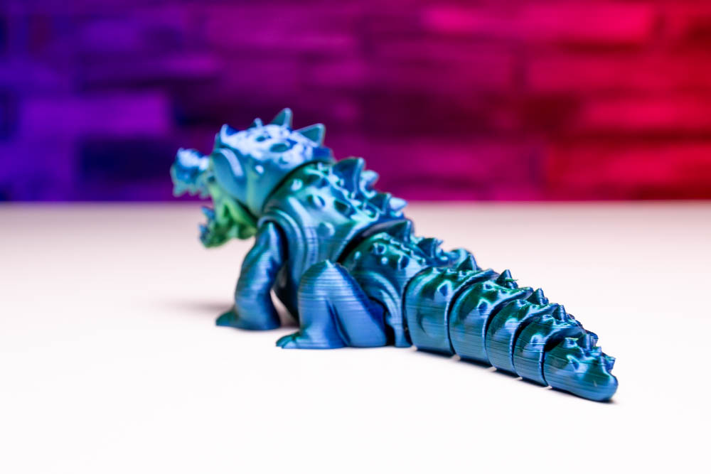 3D Print Articulated Small Crocodile STL for download