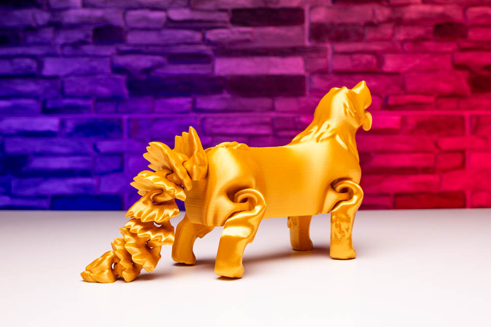 3D Print Articulated Golden Retriever STL for download