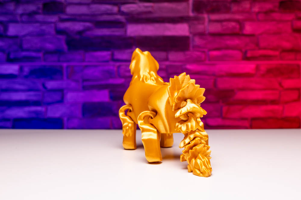 3D Print Articulated Golden Retriever STL for download