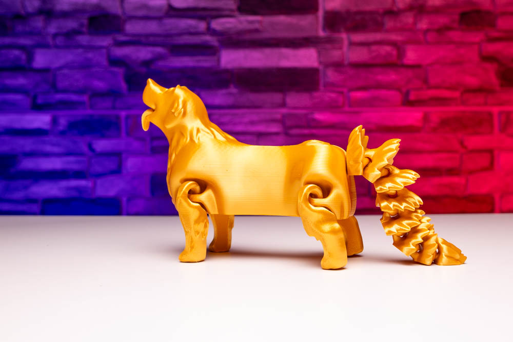 3D Print Articulated Golden Retriever STL for download