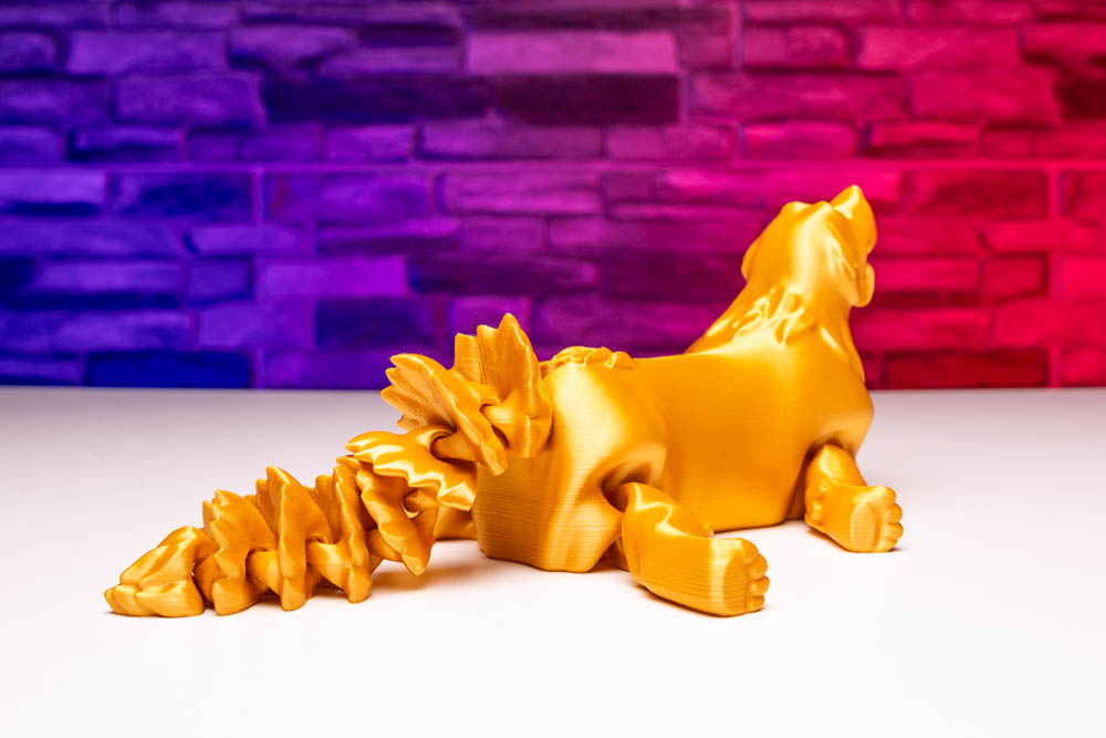 3D Print Articulated Golden Retriever STL for download