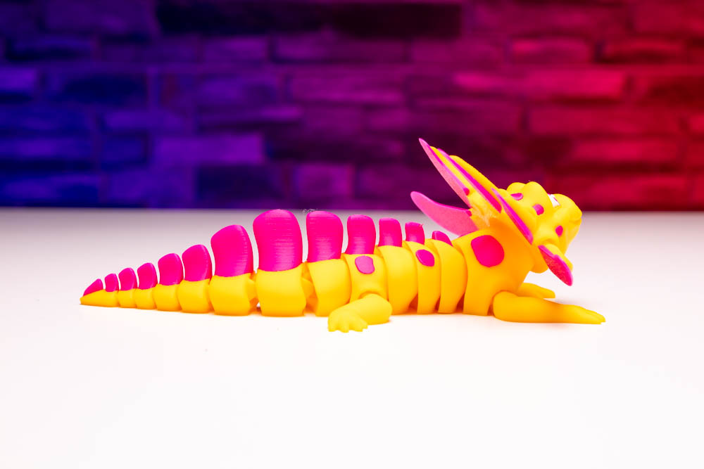 3D Print Articulated Axolotl Banana Split STL for download