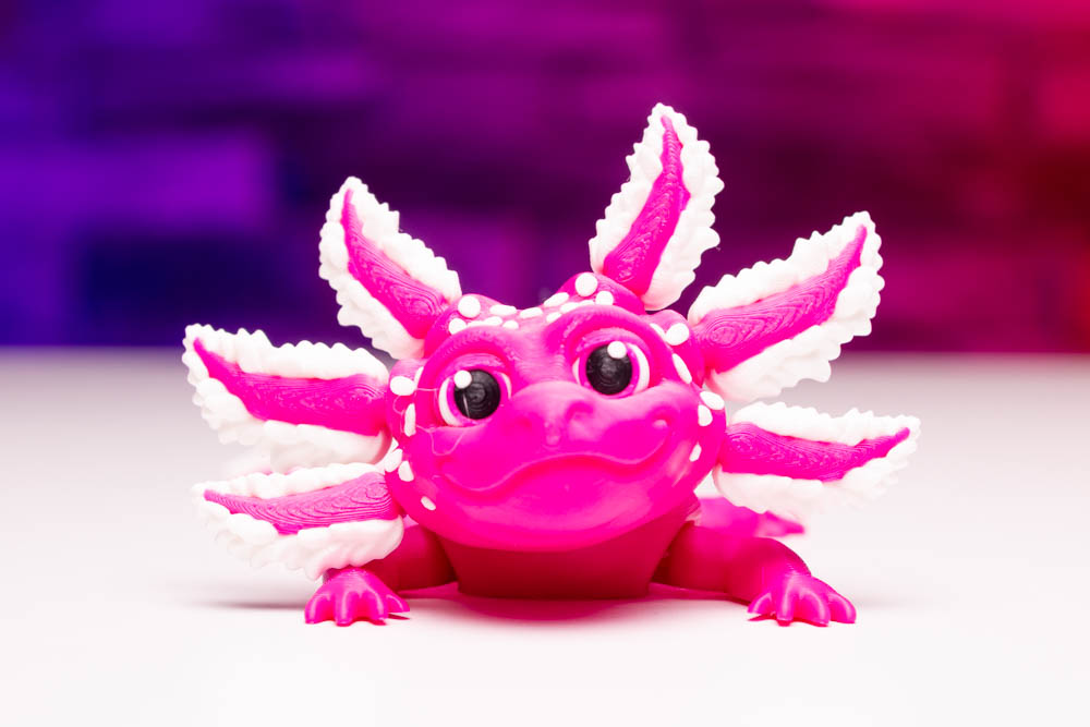 3D Print Articulated Axolotl Pinkie Pie STL for download