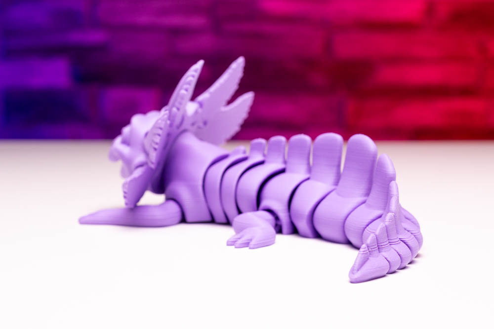 3D Print Axolotl Lavender Purple STL for download