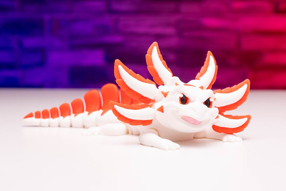 Articulated Axolotl Velvet Cake