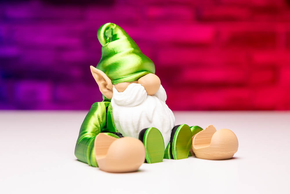 3D Print Articulated Christmas Dwarf Phone Holder STL for download