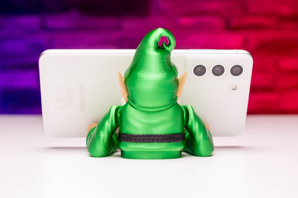 3D Print Articulated Christmas Dwarf Phone Holder STL for download