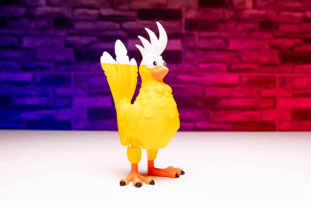 3D Print Articulated Multicolor Chicken Rooster STL for download