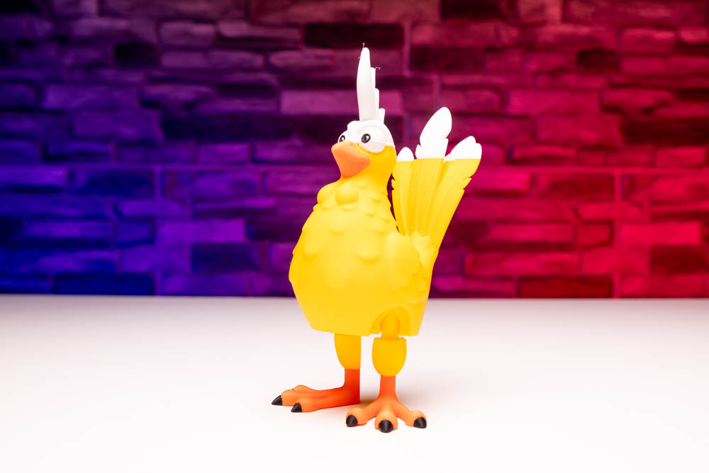 3D Print Articulated Multicolor Chicken Rooster STL for download