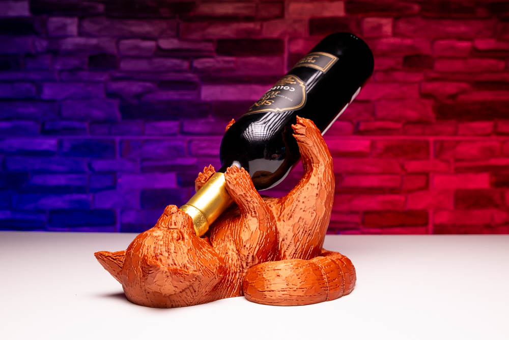 3D Print Red Panda Wine Holder STL for download