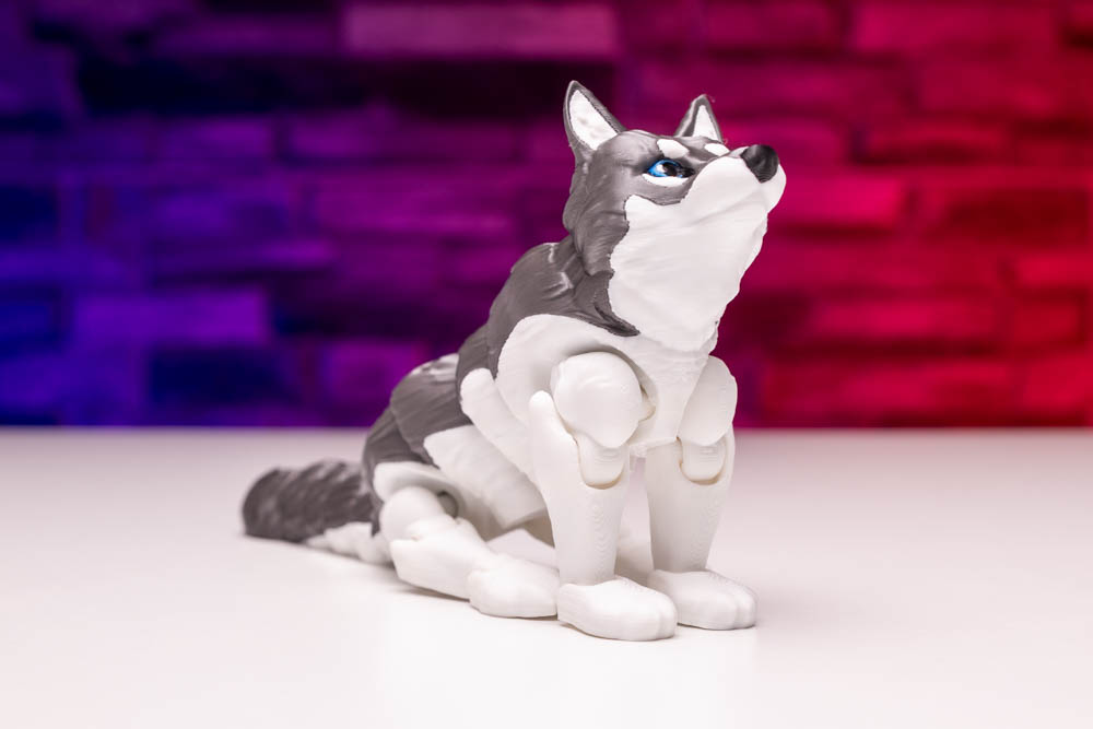 3D Print Articulated Wolf