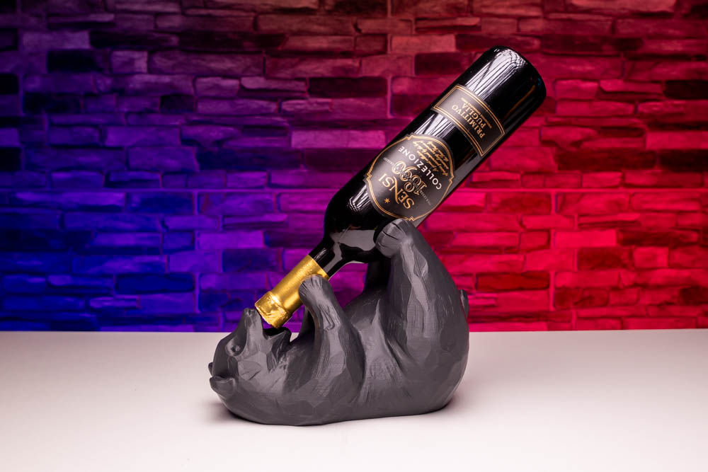 3D Print Bear Wine Holder STL for download