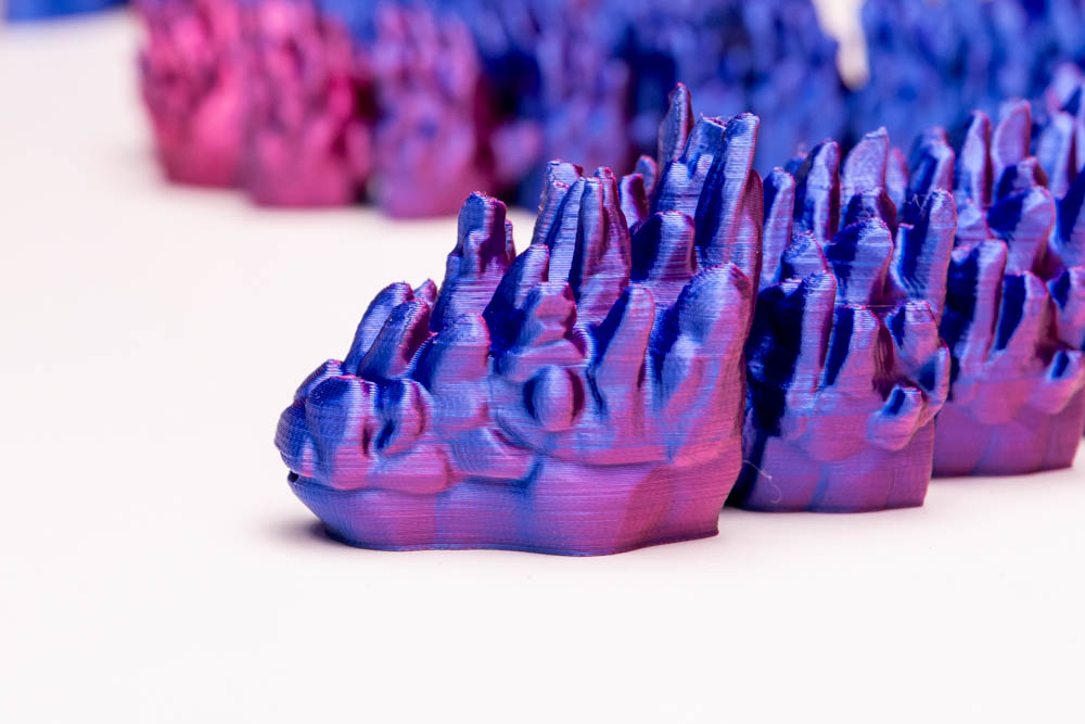 3D Print Blue Purple Frost Snake STL for download