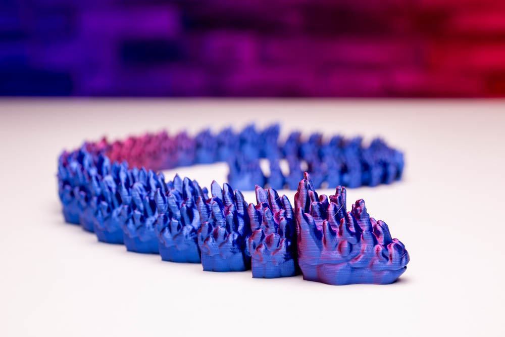 3D Print Articulated Frost Snake STL for download