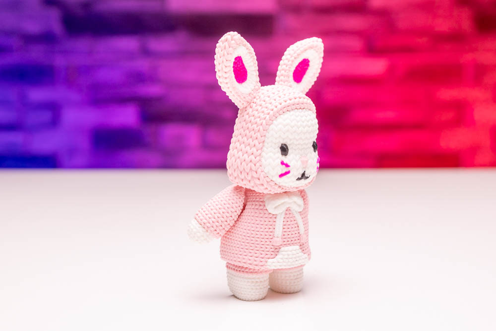 3D Print Crochetted Bunny with Hoodie