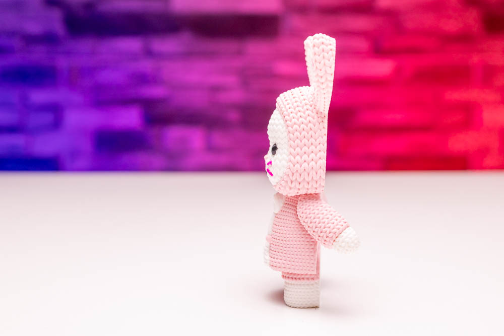 3D Print Crocheted Bunny with Hoodie STL for download