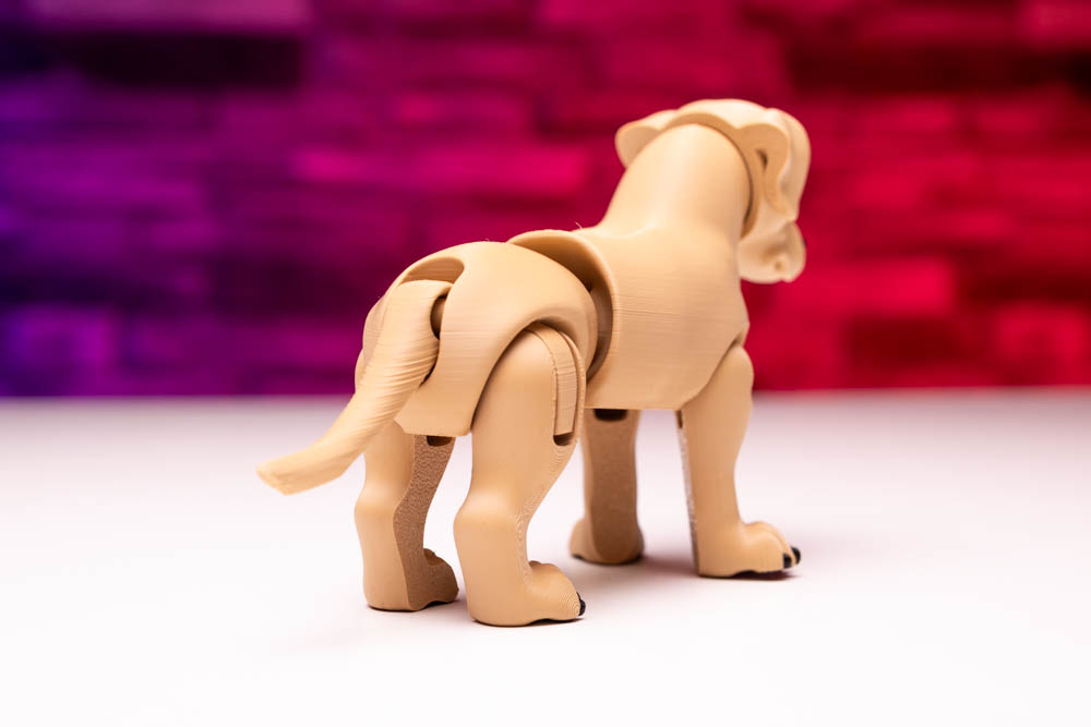 3D Print King Articulated Multicolor Labrador Dog STL for download