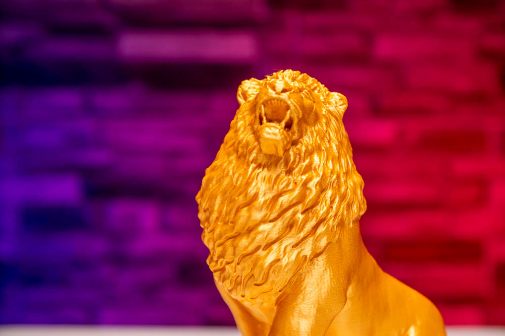 3D Print Majestic Lion Statue STL for download