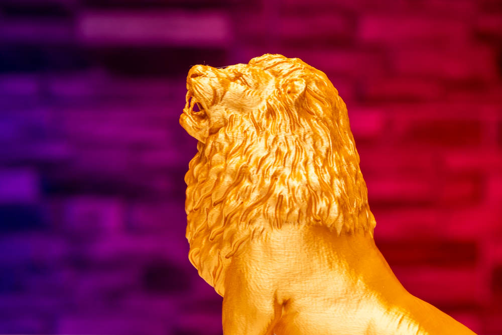 3D Print Majestic Lion Statue STL for download