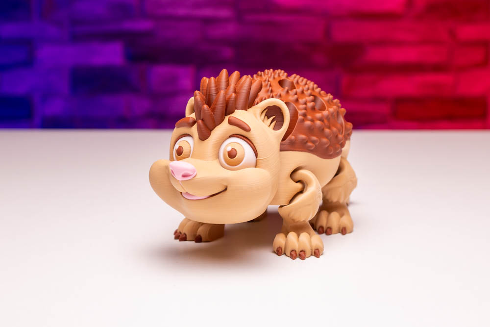 3D Print Articulated Multicolor Hedgehog Pen Holder