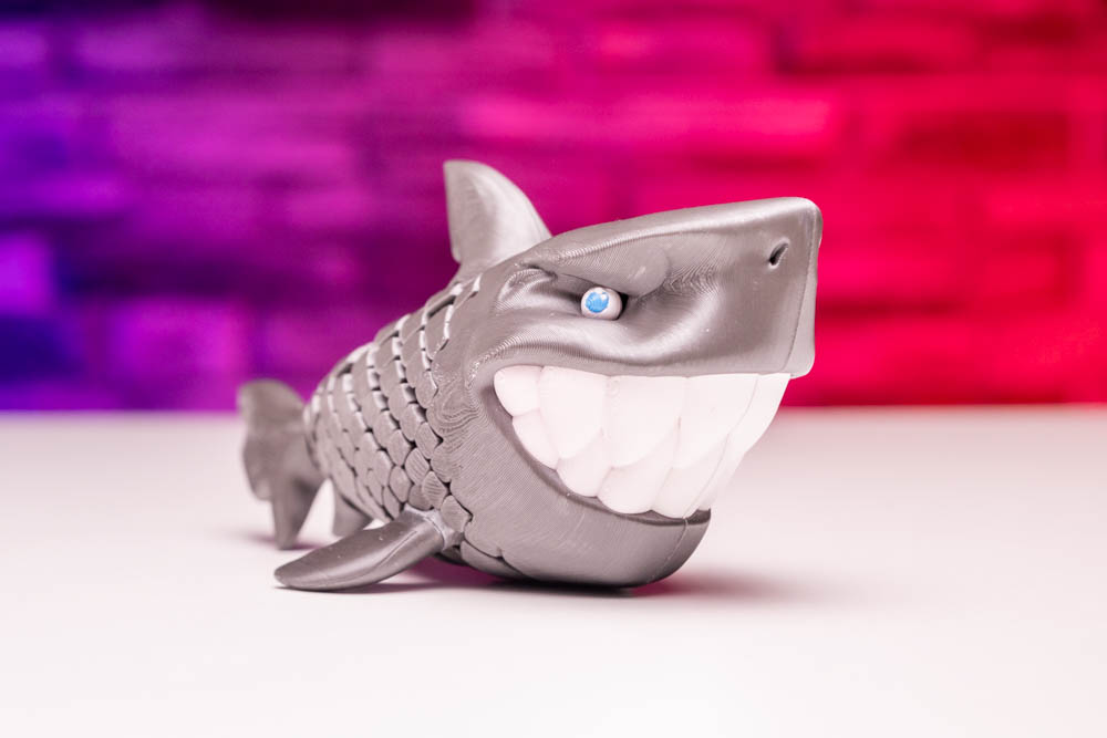 3D Printed Fish Articulated Shark STL for download