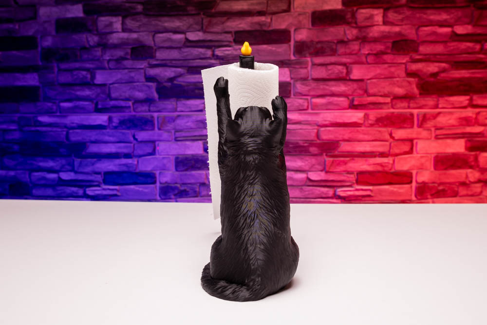 3D Print Cat Paper Towel Holder STL for download