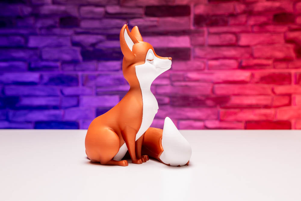 3D Print Cute Smirky Fox STL for download