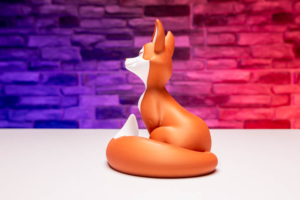 3D Print Cute Smirky Fox STL for download