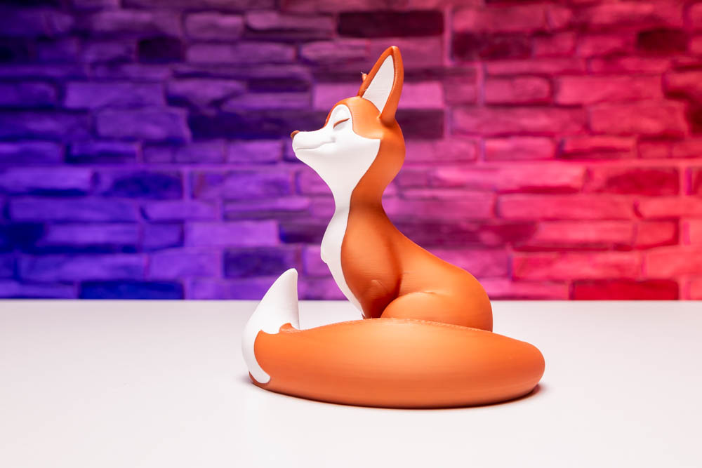 3D Print Cute Smirky Fox STL for download