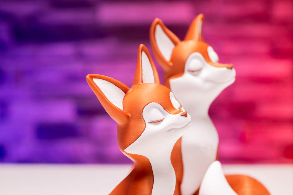 3D Print Love Duo Foxes STL for download