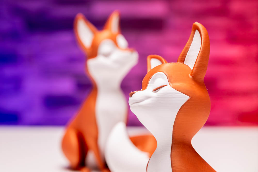 3D Print Love Duo Foxes