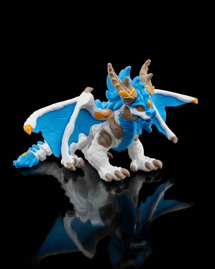 3D Print Ice Elemental Dragon STL for download