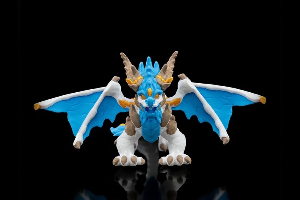 3D Printed Ice Elemental Dragon STL for Download