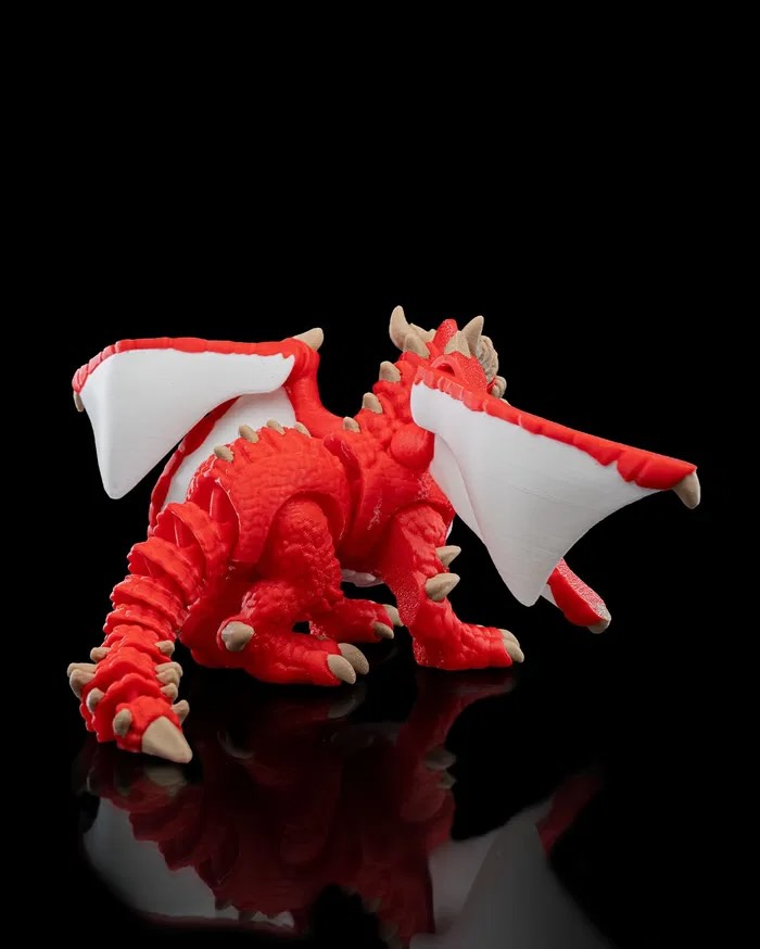 3D Printed Elemental Dragon STL for Download