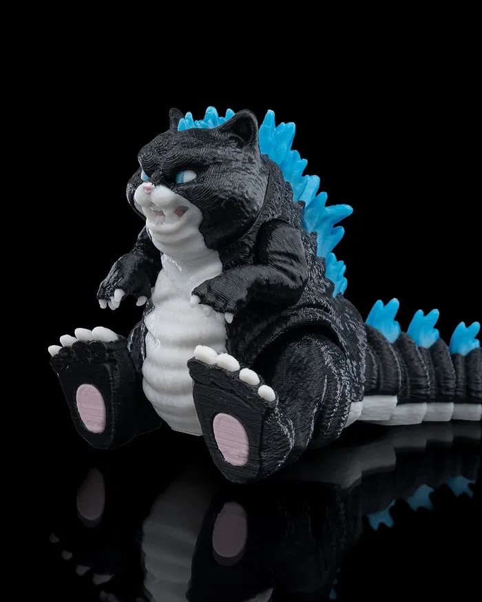 3D Printed Catzilla STL for download