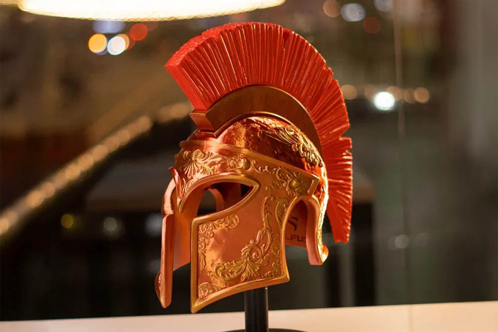 3D Printed Spartan Helmet